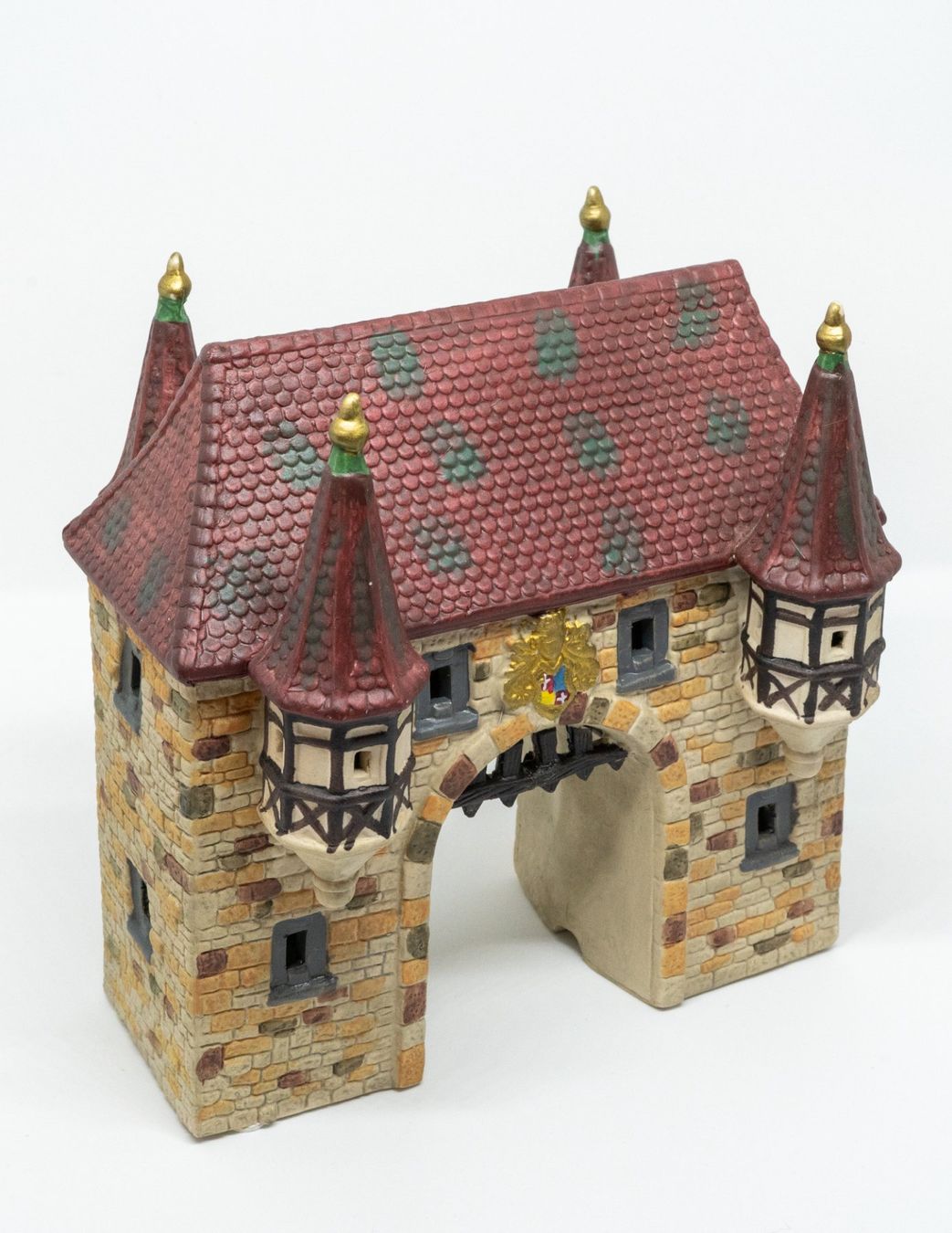 Tutte le decorazioni: Keramik Lichterhaus - Mittelalterliches Stadttor – Usato da Bäretswil venduto da Aukionaer 1