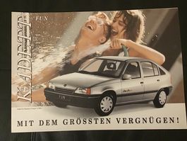 Opel Kadett Fun Faltprospekt 4 Seiten Januar 1991