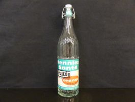 alte Flasche HENNIEZ SANTÉ FRUITÉE 1959 ORANGE