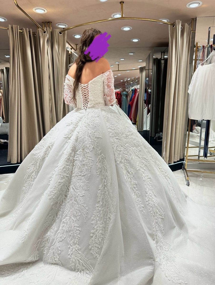 Vestiti: Wunderschönes Brautkleid mit Ärmeln, Grösse 36/38 – Usato da Oberhofen Thun'see venduto da ClaudiaKelesh 4