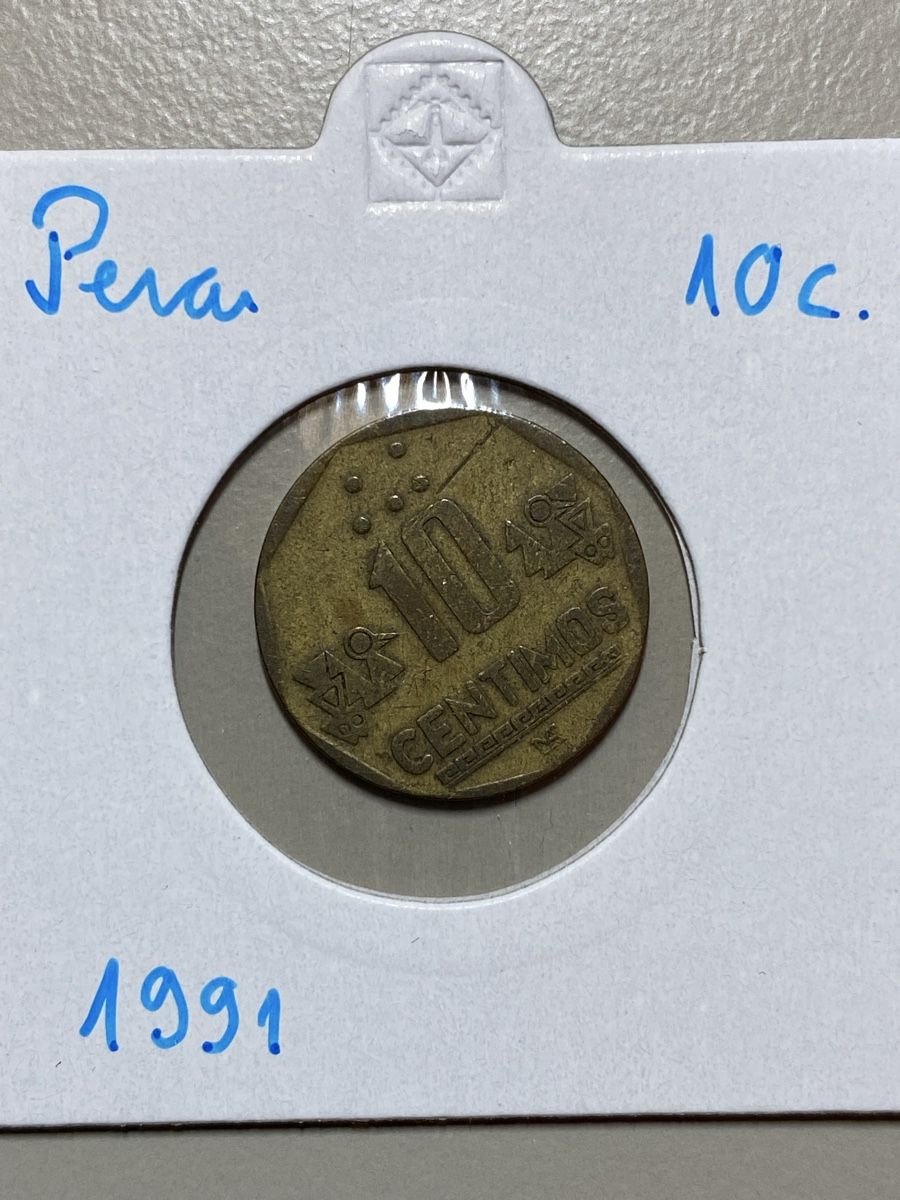 Toutes les monnaies: Pérou - 10 centimes - 1991 – D'occasion à Payerne par Mike1682