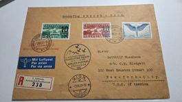 1937 Flugmeeting Zürich - Sion Weiterleitung nach New York