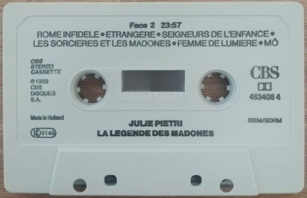 Cassettes audio: CASSETTE JULIE PIETRI - CHANSONS – D'occasion à PORRENTRTUY par RABAIS_SPORT 3