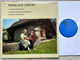 Hausi Straub Jodlerklub Biel - Fröhlich Z'Muet LP GEWASCHEN