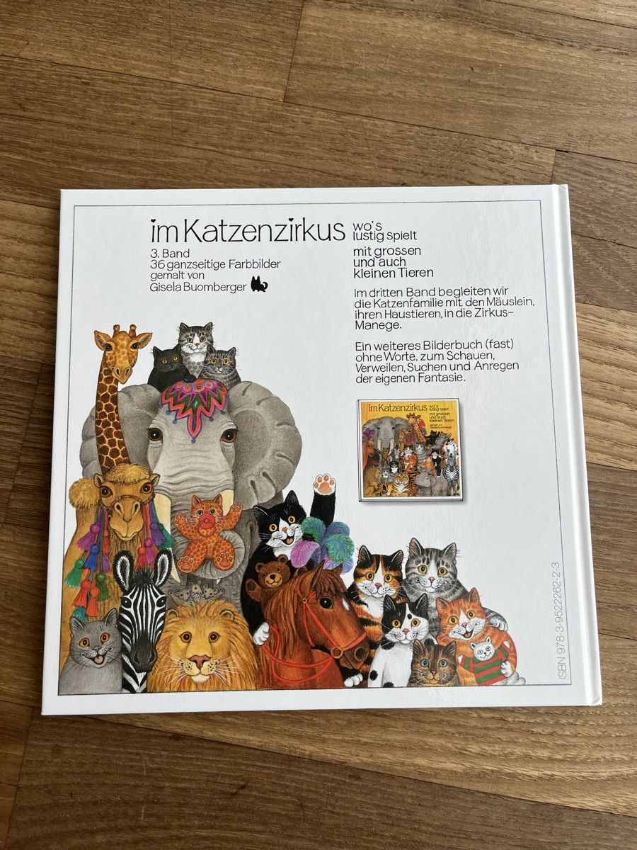 Libri: Buch Katzenzirkus – Nuovo e nell'imballaggio originale da Luzern venduto da Aldabema 1