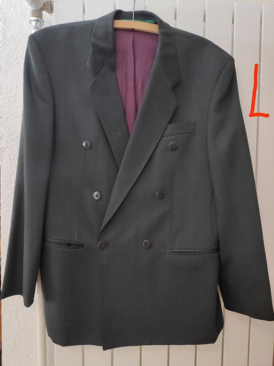 Veste De Costume Homme Grande Taille - Coupe Droite 2 Boutons, Pour Mariage, Affaires, Cérémonie