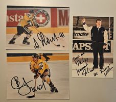 Autogramme Bykov, Chomutov & Jean Martinet 90er HC Fribourg