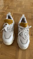 Trendy Chunky Sneakers - White, Grey & Mustard - Size 38