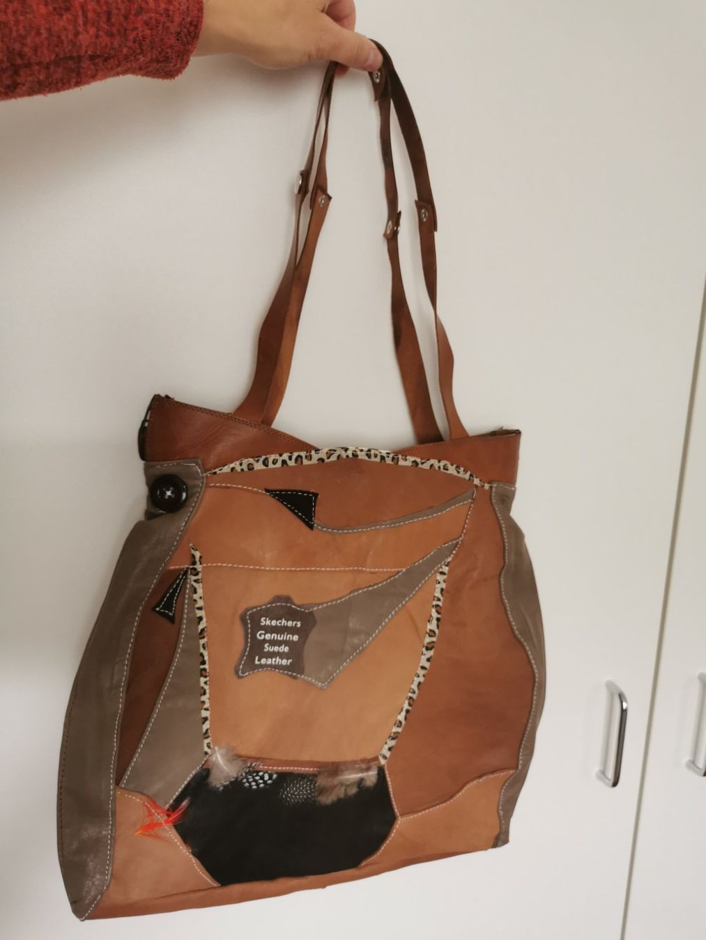 Borse da donna: Tasche aus echtem Leder Patchwork Design braun – Nuovo (secondo la descrizione) da Arbon venduto da jud_cz6g 1