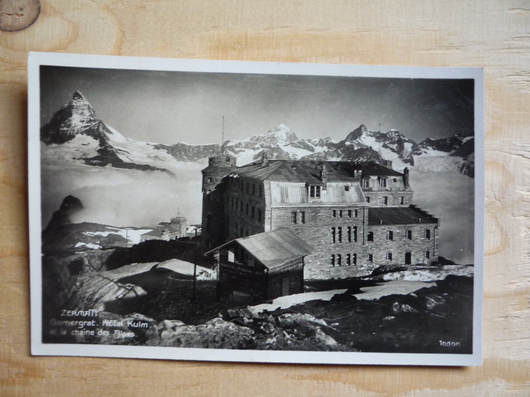 Cartoline postali: Zermatt. Gornergrat. Hôtel Kulm, 9.IX.32 – Usato da Rieden SG venduto da Gant24