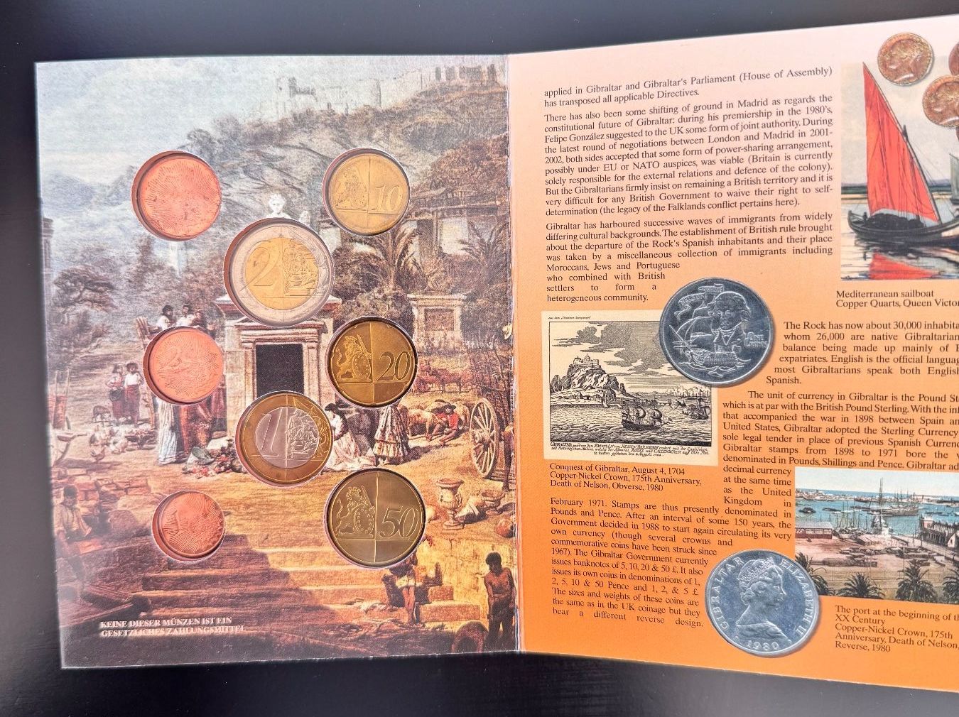 Tutti le monete: Gibraltar 2004 8 Coin Euro Pattern Set – Nuovo (secondo la descrizione) da Montlingen venduto da timolino12 2