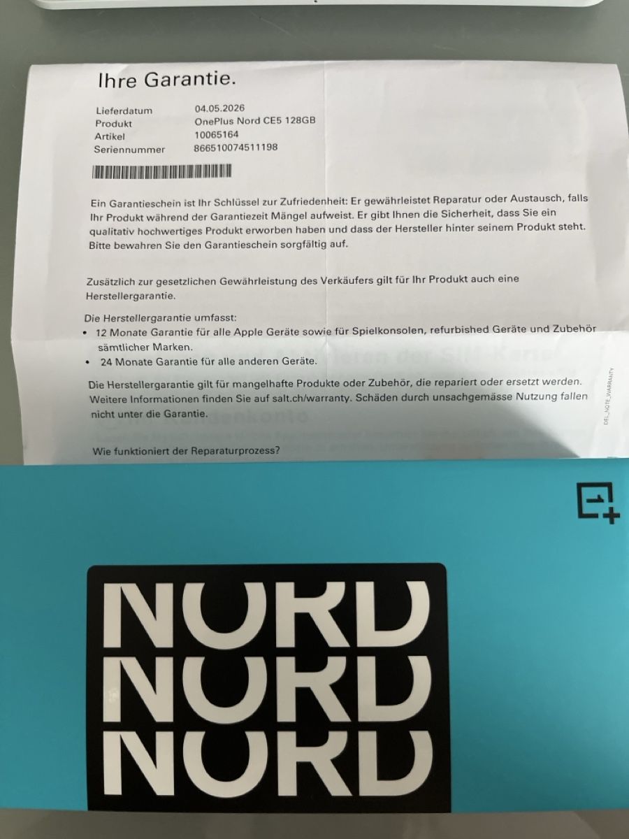 OnePlus Telefoni cellulari / Smartphones: OnePlus Nord CE5 – Nuovo e nell'imballaggio originale da Aarburg venduto da cheyenne011