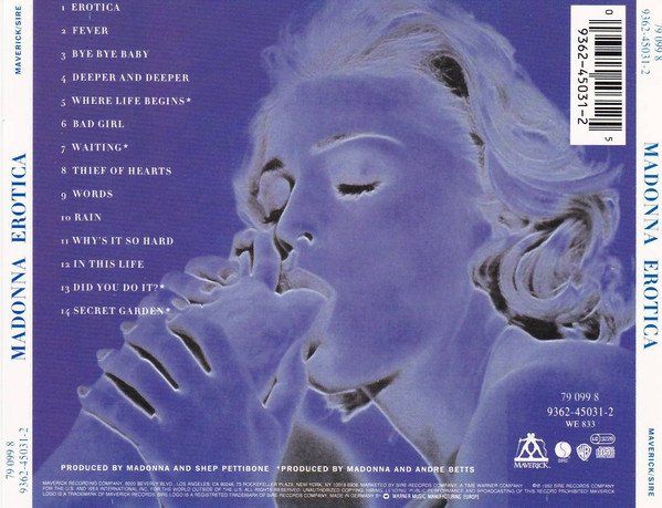 CDs: CD Madonna - Erotica (1992) – Gebraucht aus Möriken AG von mineralia 1