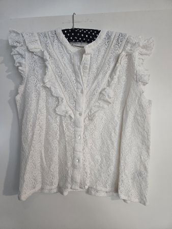 Wundervolle offwhite Spitzenbluse von La Petite Étoile, 3