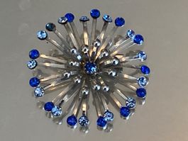 Broche vintage argenté
