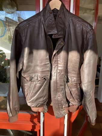 Lederjacke mit abnehmbarem Innenfutter (Pilotenj.) neuwertig
