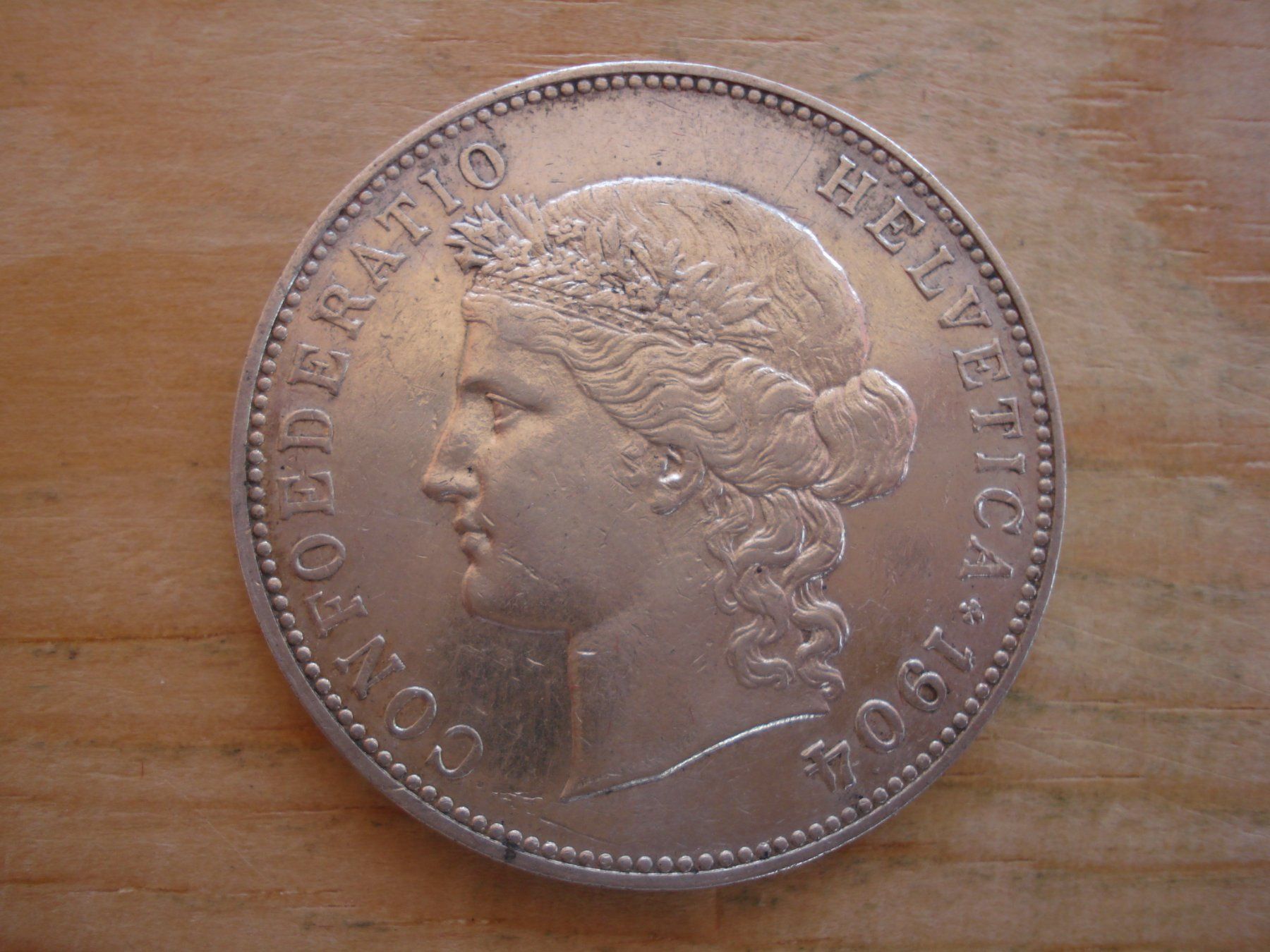 Tutti le monete: (C1) 5 Franken 1904 VZ – Usato da Erlach venduto da Net-Coins