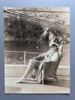 GRETA GARBO auf ihrer Yacht in Catalina, 1929, VINTAGE PRINT