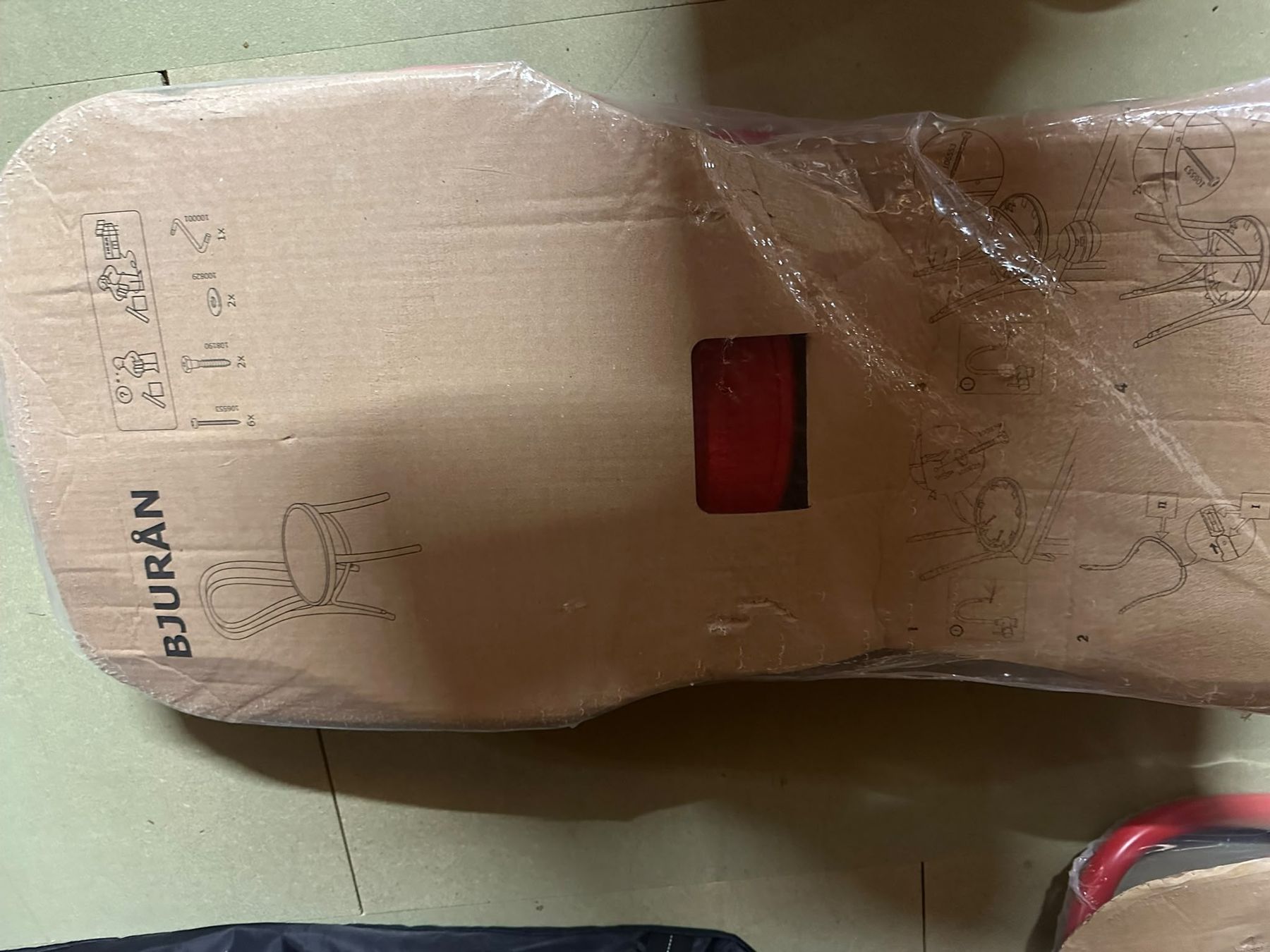 Ikea Sedie: IKEA BJURAN Chair Red New  – Nuovo e nell'imballaggio originale da Zürich venduto da mat_5gkp 2