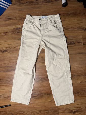 Bershka Hose Beige Herren W31 Regular Fit