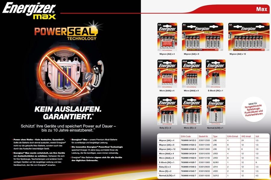 Caricatori & Batterie: Powerseal Batterie AA 12Stk. – Nuovo e nell'imballaggio originale da Wettingen venduto da Swala 3