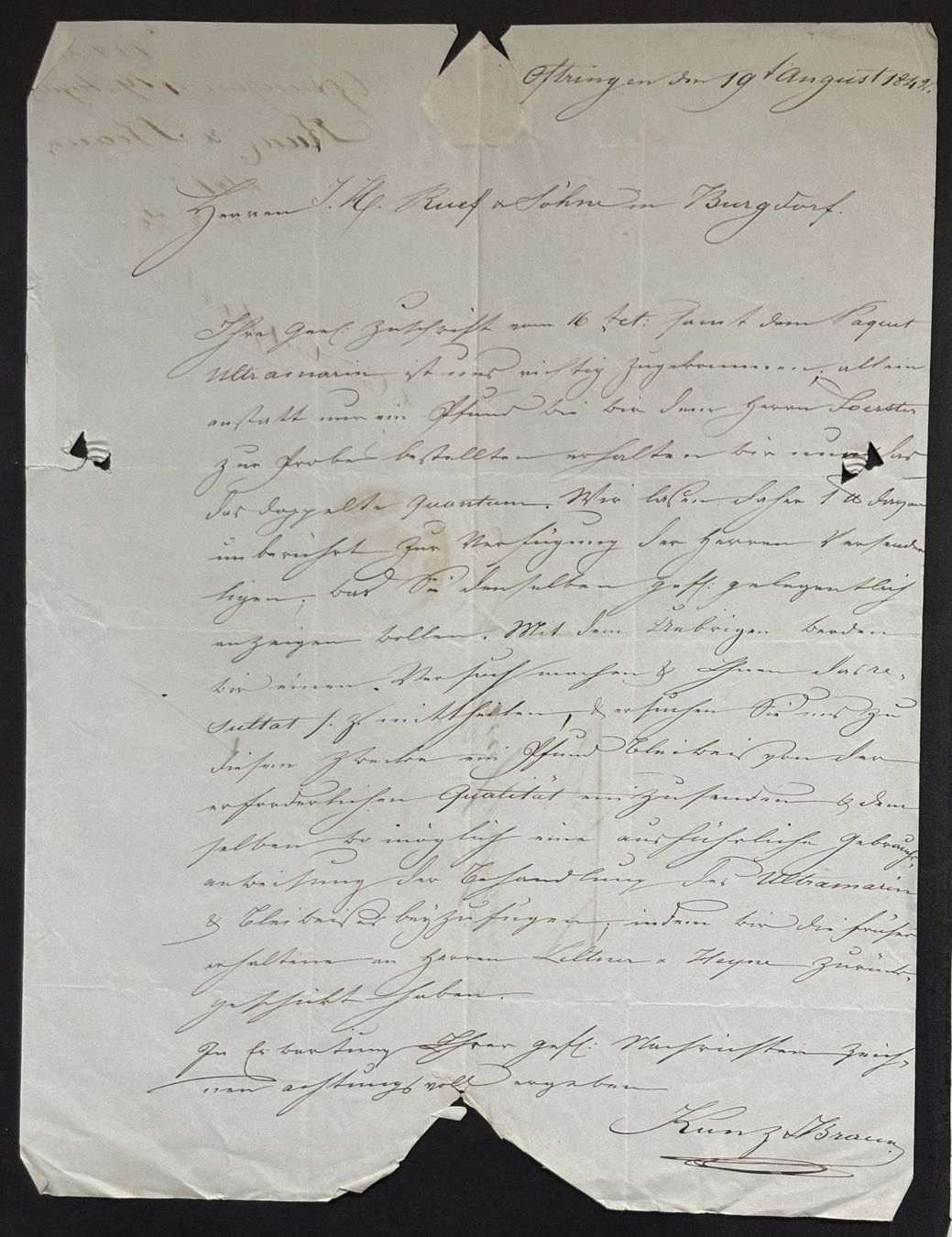 Documenti: HISTORISCHES HANDSCHRIFTLICHES DOKUMENT VON 1841 – Usato da Ostermundigen venduto da wini63 1