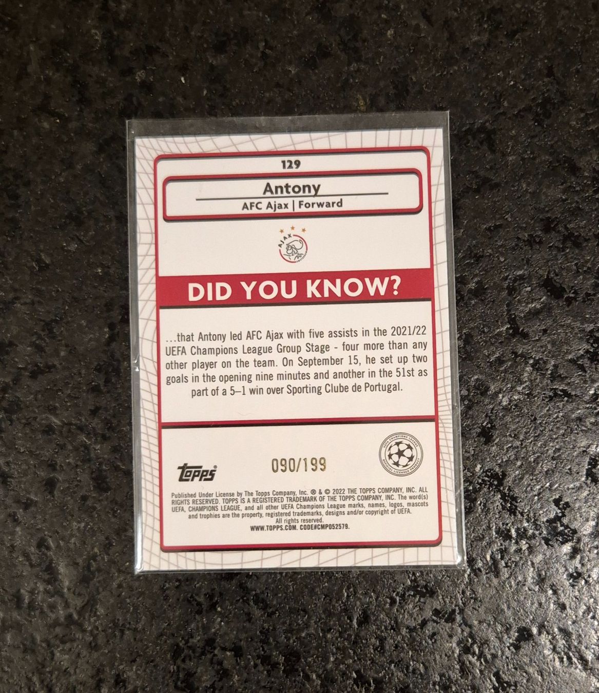 Topps Sammelbilder & Trading cards: Antony /199 - Ajax - Topps – Neu (gemäss Beschreibung) aus Burg AG von Danoe 1
