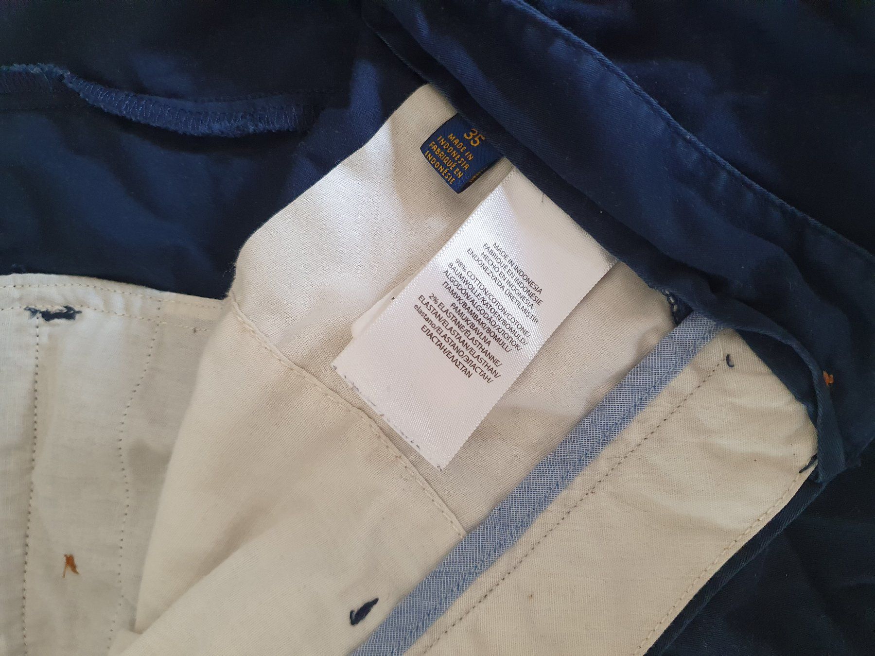 Ralph Lauren Pantaloni: Dunkelblaue Polo Ralph Lauren Shorts, Baumwolle – Usato da Zürich venduto da holzmage 3