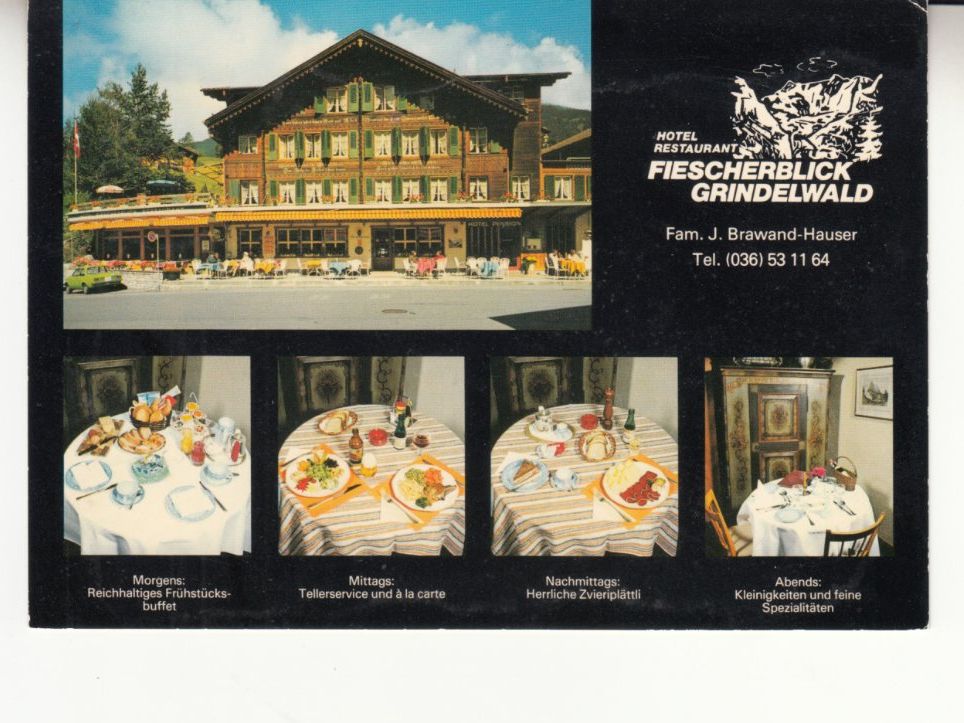 Ansichtskarten: Grindelwald Fiescherblick ca. 1970 – Gebraucht aus Bürglen TG von StampGraf