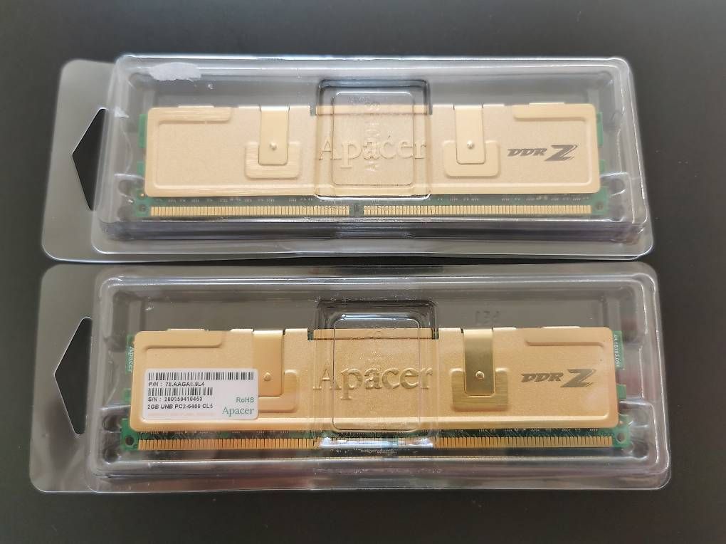 Memoria / RAM: RAM Apacer 2x 2 GB UNB PC2-6400 CL5 – Usato da Oberdorf BL venduto da FabioSantoro1990 1