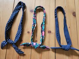 3 Haarbänder, Frugi, Blumen, Gold