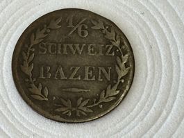 Kantonsmünzen: Graubünden 1/6 Batzen 1842 Schweiz