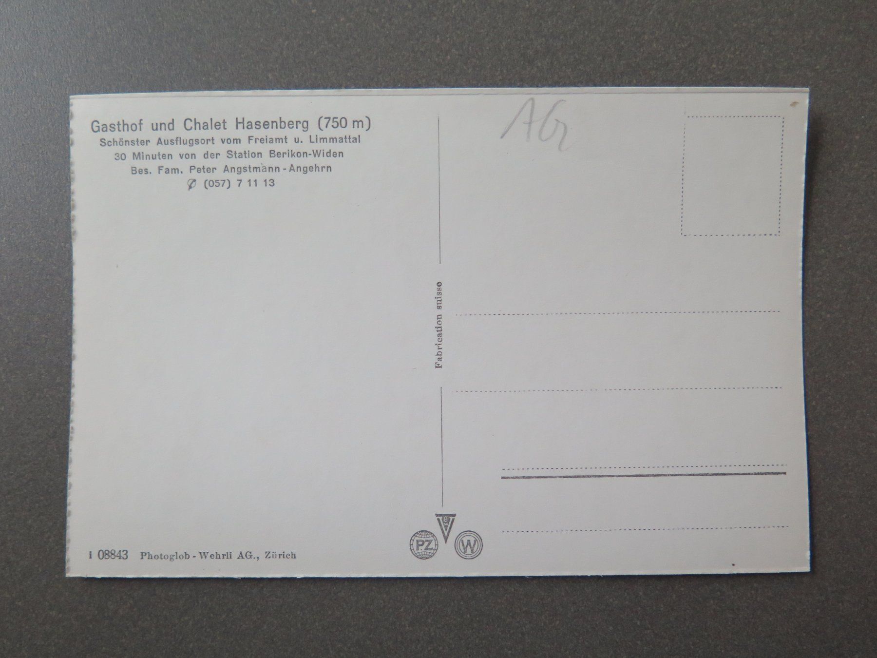 Cartoline postali: HASENBERG - GASTHOF UND CHALET HASENBERG – Usato da Wittenbach venduto da lipasal 2