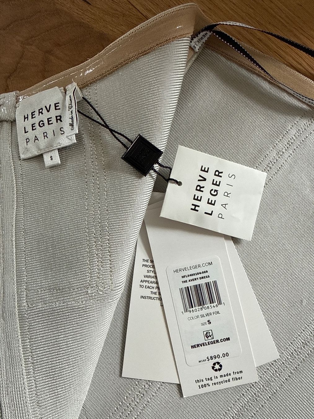 Vestiti: Herve Leger Kleid Grösse S, metallic – Nuovo e nell'imballaggio originale da Adliswil venduto da alina.uhl 3