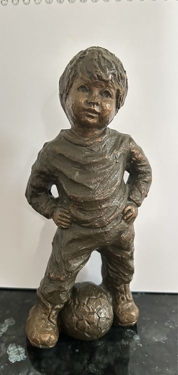 Geert Kunen Figur gebrannter Ton Bronze lassiert | Kaufen auf Ricardo