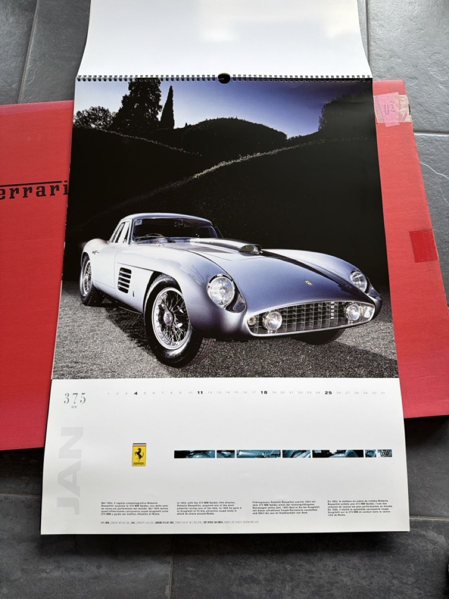 Ferrari Calendari: Original Ferrari Kalender 2009 – Usato da Wolfwil venduto da Rolex1 2