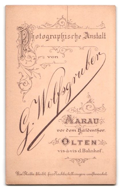 Fotografie &  Plakate: Fotografie G. Wolfsgruber, Aarau, vor de – Gebraucht aus Berlin von bartko-reher 1
