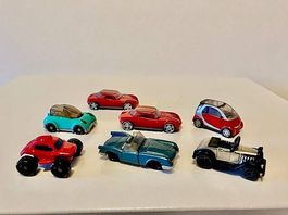 Lot de 6 petites voitures vintage kinder