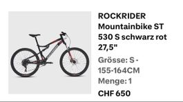 Fully Mountainbike Rockrider ST 530 S 27,5 Zoll Grösse S