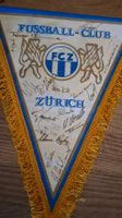 orig. FCZ Wimpel gross, Unterschriften, aus d.80er / 90er,