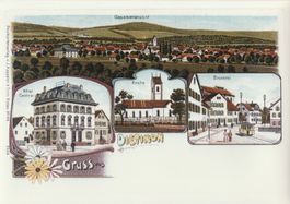 Dietikon -  (Lithoansicht um 1900 im Format A4,    keine AK)