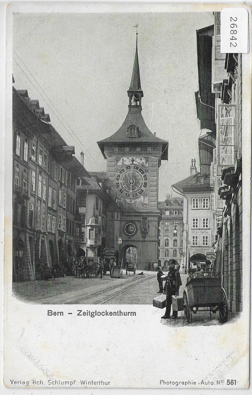 Cartoline postali: Bern - Zeitglockenthurm 1900 – Usato da Ettingen venduto da Kartenplanet