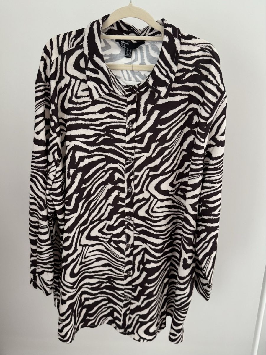 Blusen: Friends Like These Zebra Hemd Bluse – Neu und originalverpackt aus Zürich von di_archive