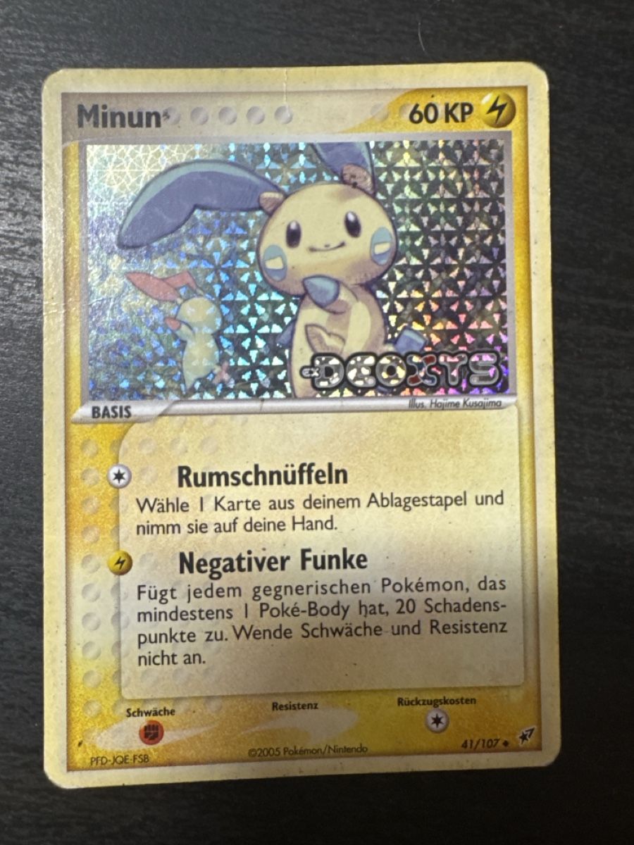 Pokémon Carte collezionabili: Negapi (DX 41) EX Deoxys - Minun – Usato da Belprahon venduto da Rob_ain