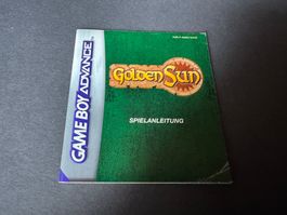 ANLEITUNG FÜR GOLDEN SUN NINTENDO GAME BOY ADVANCE