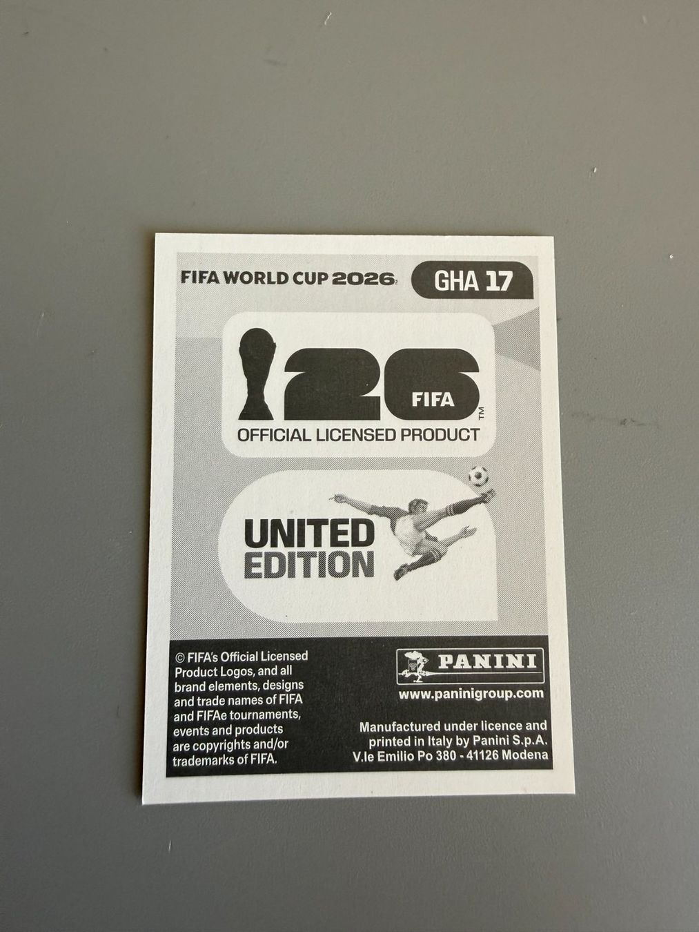 Panini Carte collezionabili: Panini Andre Ayew GHA17 – Usato da Liebefeld venduto da Ronaldo-1996 1