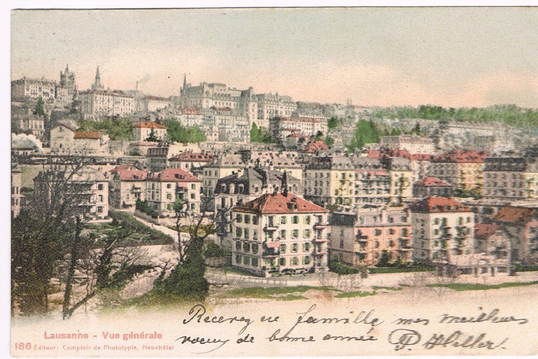 Cartoline postali: LAUSANNE Vue générale - Gesamtansicht – Nuovo (secondo la descrizione) da Buchs AG venduto da Baerfisch