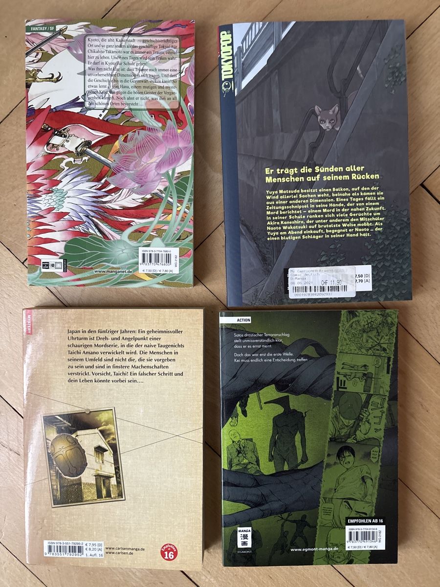 Fumetti: 4 Mangas – Usato da Bern venduto da blu123 1