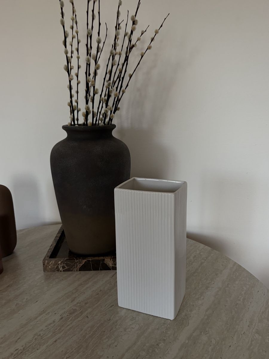 Vasi & Recipienti: Vase weiss – Nuovo e nell'imballaggio originale da Romanshorn venduto da pea_77kf