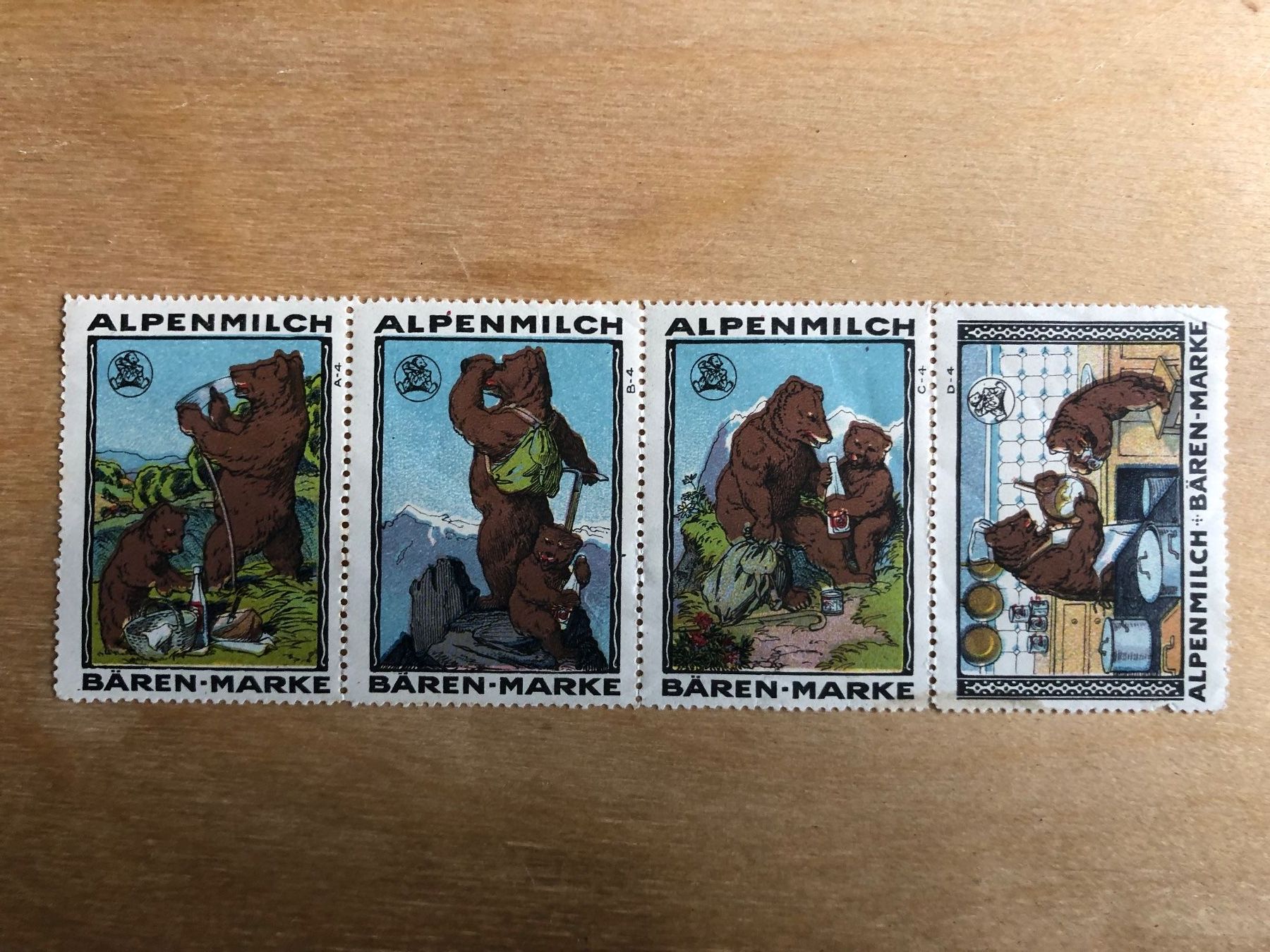 Tutti i francobolli: Bärenmarken, Alpenmilch – Usato da Basel venduto da sar_9jj8
